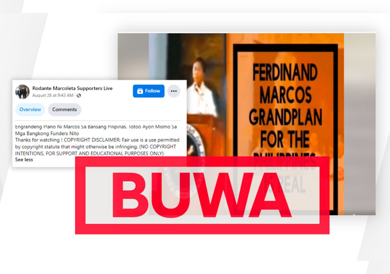 FACT-CHECK: Facebook page mali nga nagsisiring nga hi Cory Aquino husog nga naglimbong han 1986 nga snap election