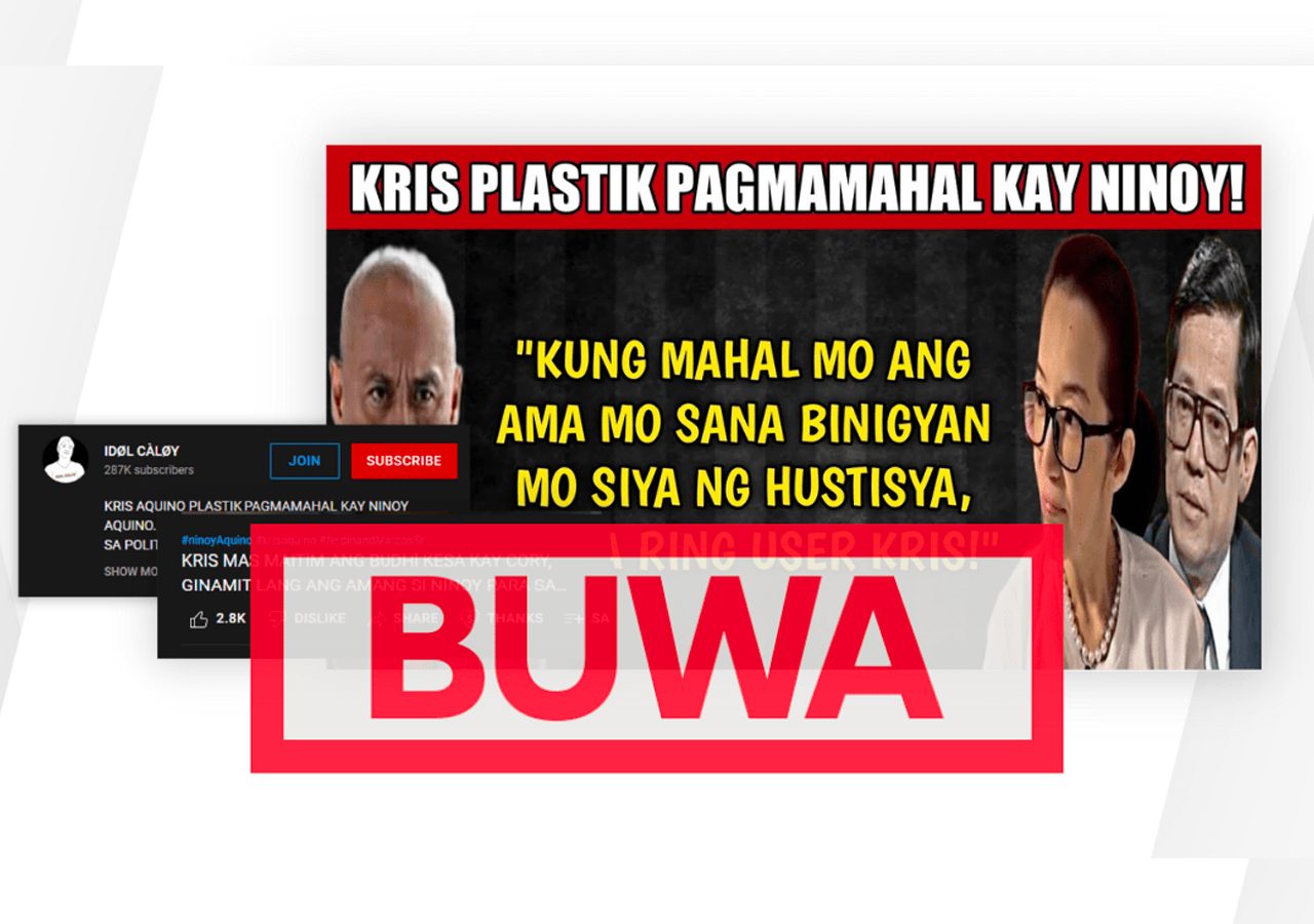 FACT-CHECK: Usa nga political analyst waray siring nga hi Kris Aquino ginamit an iya tatay para madugngan an iya kasikatan