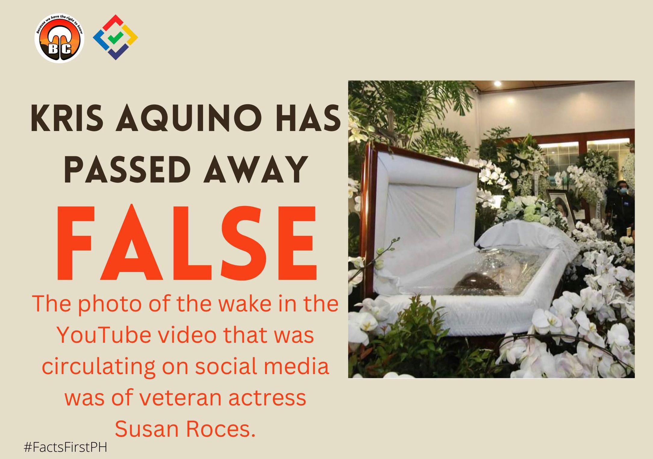 Fact Check: Kris Aquino has passed away