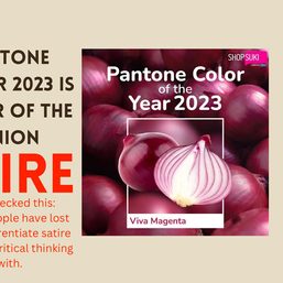Claim: The Pantone color for 2023 is the color of the red onion