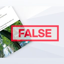 FACT-CHECK: No hidden falls in Bayanan, Muntinlupa