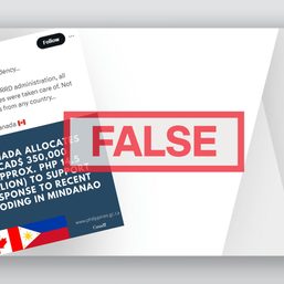 FACT CHECK: X user falsely claims PH did not need foreign donations under Duterte