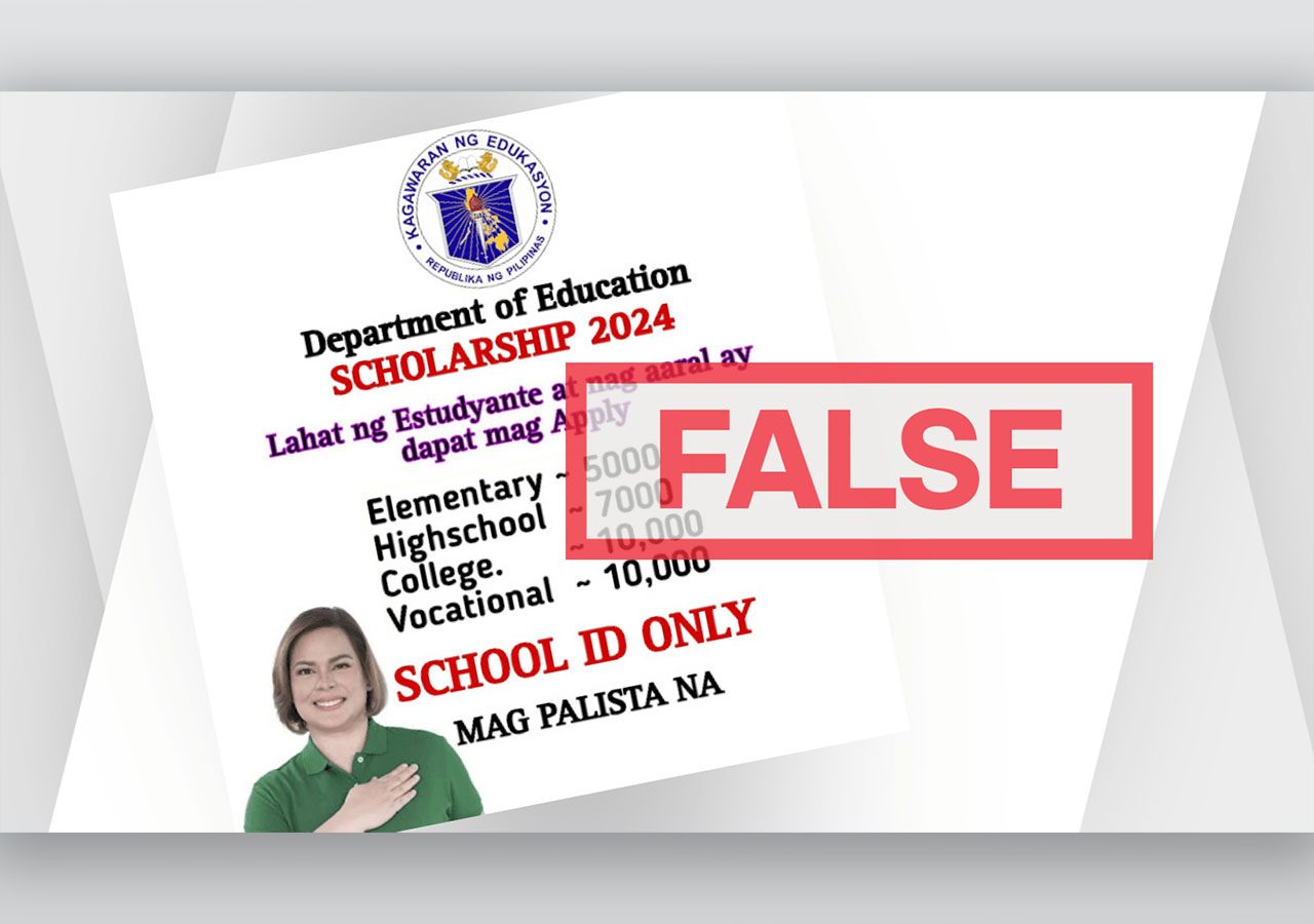 FACT CHECK: Fake DepEd scholarship announcement spreads