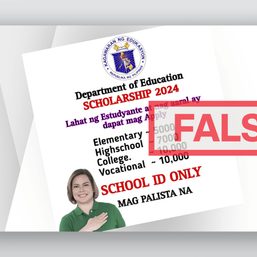 FACT CHECK: Fake DepEd scholarship announcement spreads